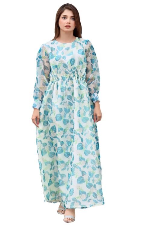 Sky blue Floral Maxi